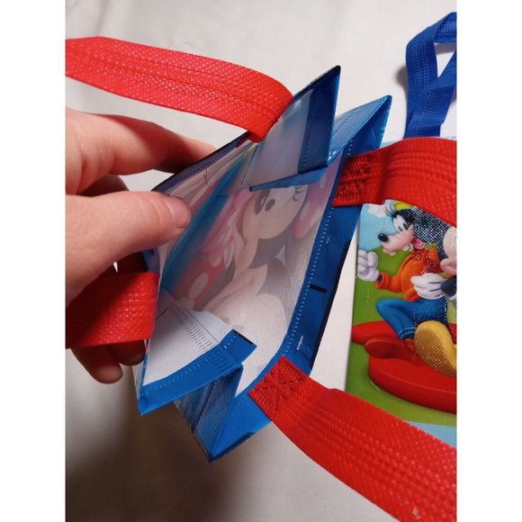 Disney Mickey Mouse Themed Mini Tote Bags Lot of Two 7" x 9.5" - Picture 3 of 3